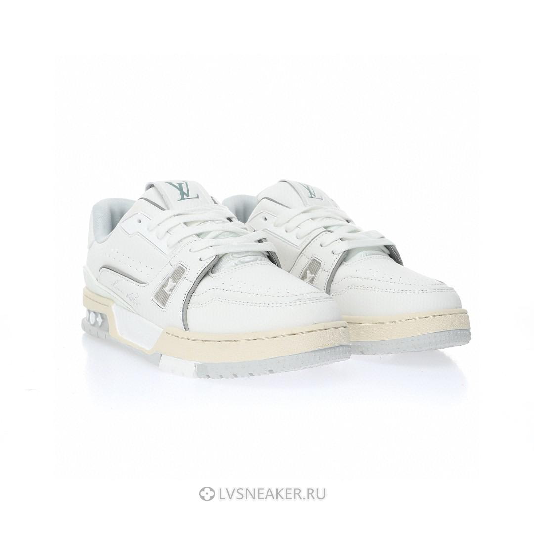Louis Vuitton LV Trainer "White Silver Grey" 1A8WAY Sneakers