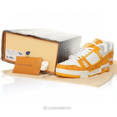 Louis Vuitton LV Trainer "Yellow Monogram Denim" 1A9JHB Sneakers