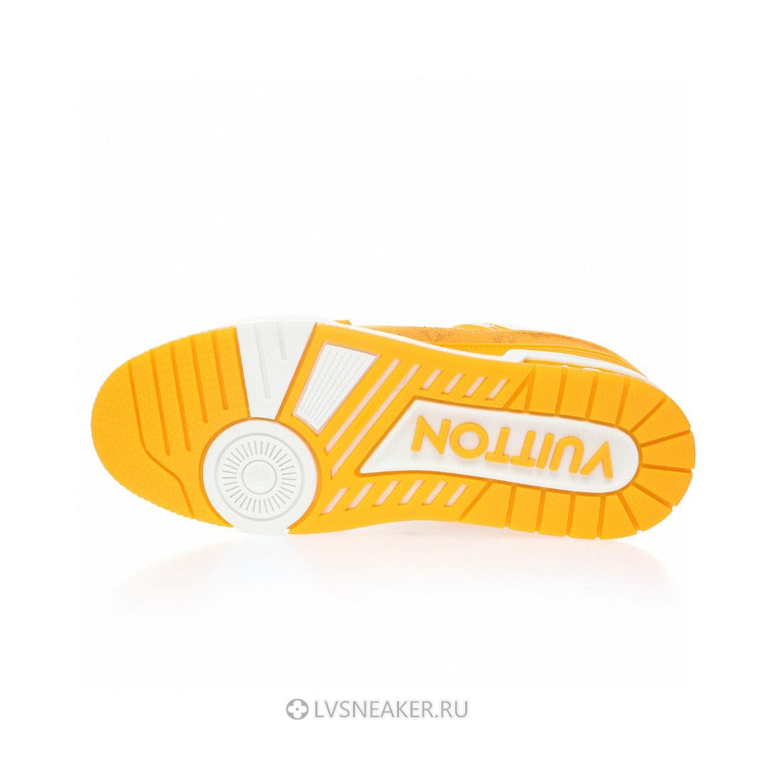 Louis Vuitton LV Trainer "Yellow Monogram Denim" 1A9JHB Sneakers