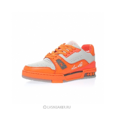 Louis Vuitton LV Trainer "Orange Grey" 1AA6T1-2 Sneakers