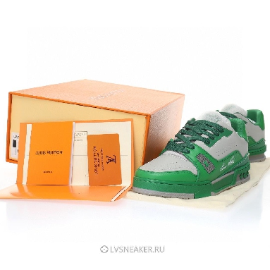 Louis Vuitton LV Trainer "Green Grey" 1AA6VF Sneakers