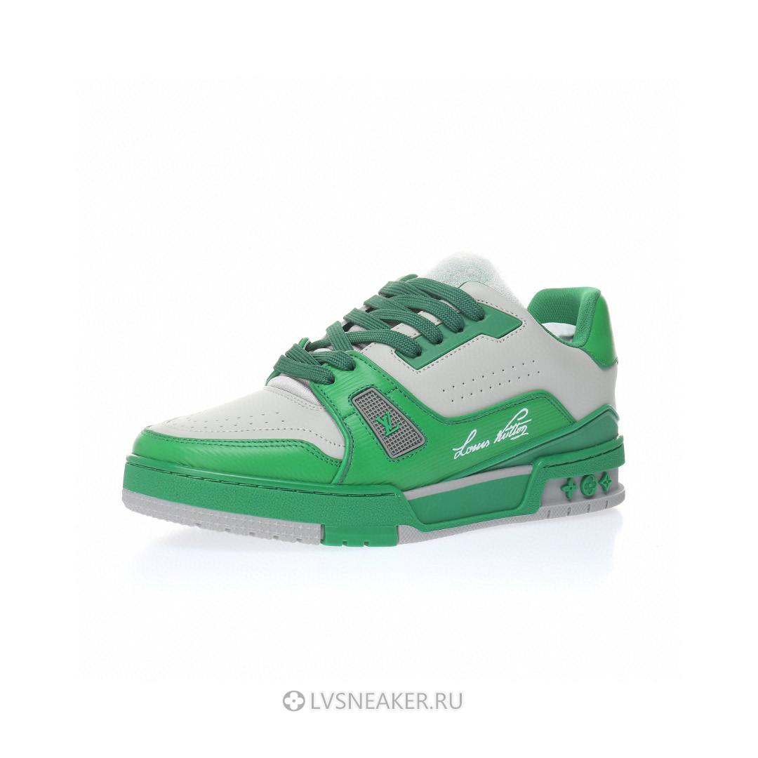 Louis Vuitton LV Trainer "Green Grey" 1AA6VF Sneakers