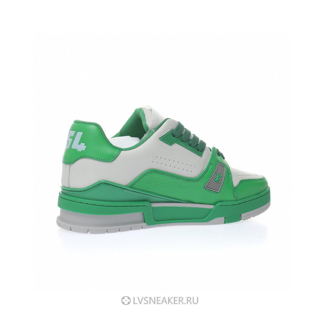 Louis Vuitton LV Trainer "Green Grey" 1AA6VF Sneakers