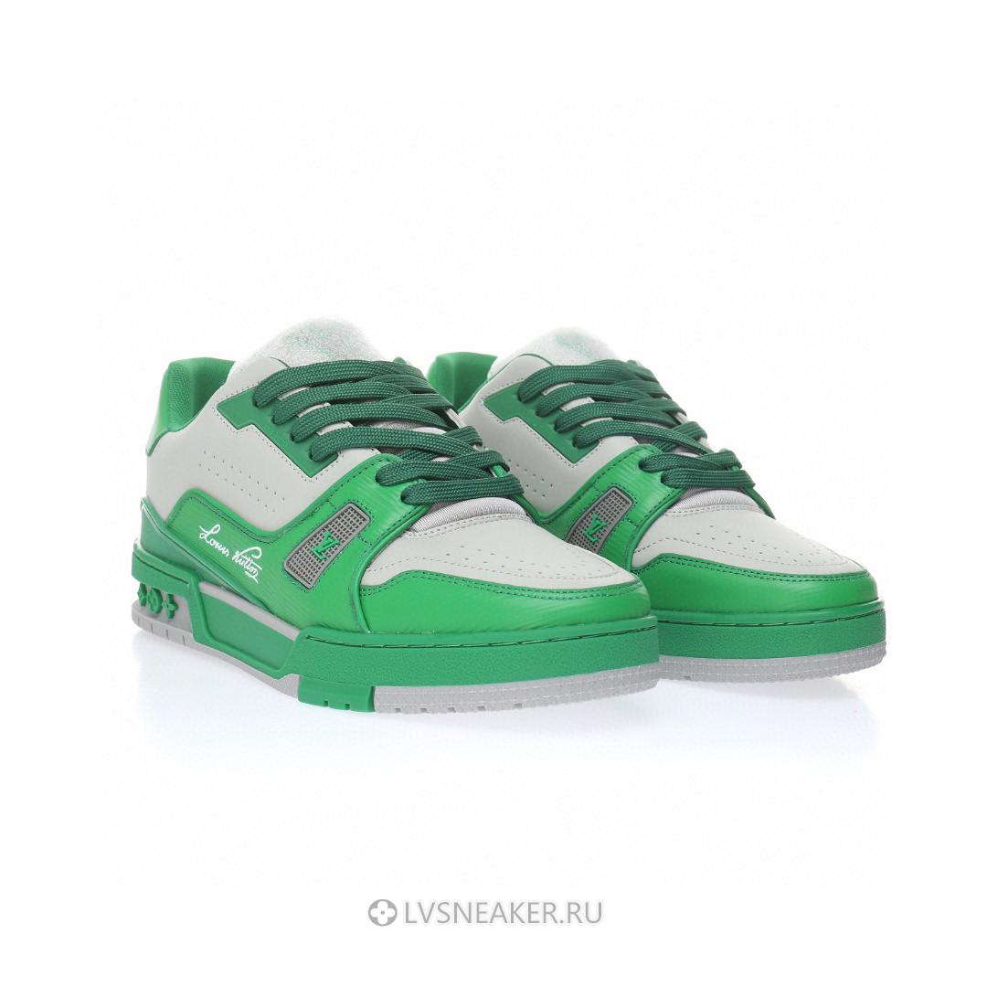 Louis Vuitton LV Trainer "Green Grey" 1AA6VF Sneakers
