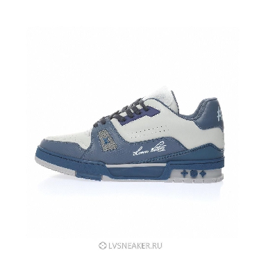 Louis Vuitton LV Trainer "Blue Grey" 1AA6UV Sneakers