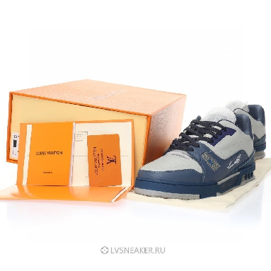 Louis Vuitton LV Trainer "Blue Grey" 1AA6UV Sneakers