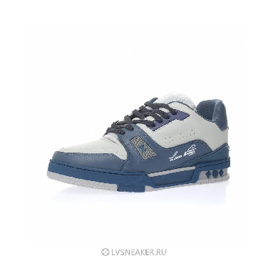 Louis Vuitton LV Trainer "Blue Grey" 1AA6UV Sneakers