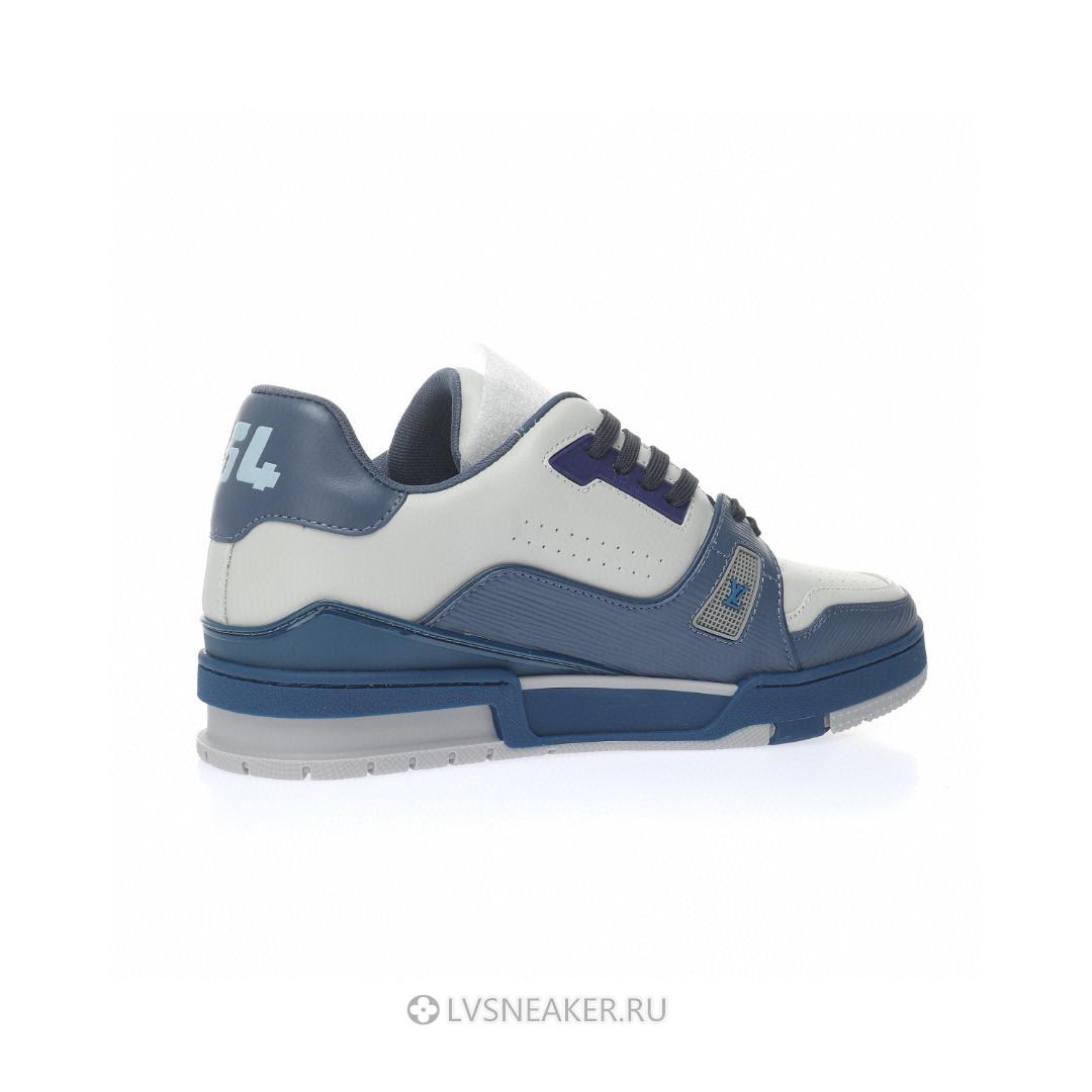 Louis Vuitton LV Trainer "Blue Grey" 1AA6UV Sneakers