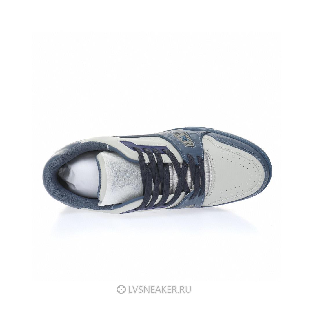 Louis Vuitton LV Trainer "Blue Grey" 1AA6UV Sneakers