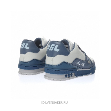 Louis Vuitton LV Trainer "Blue Grey" 1AA6UV Sneakers