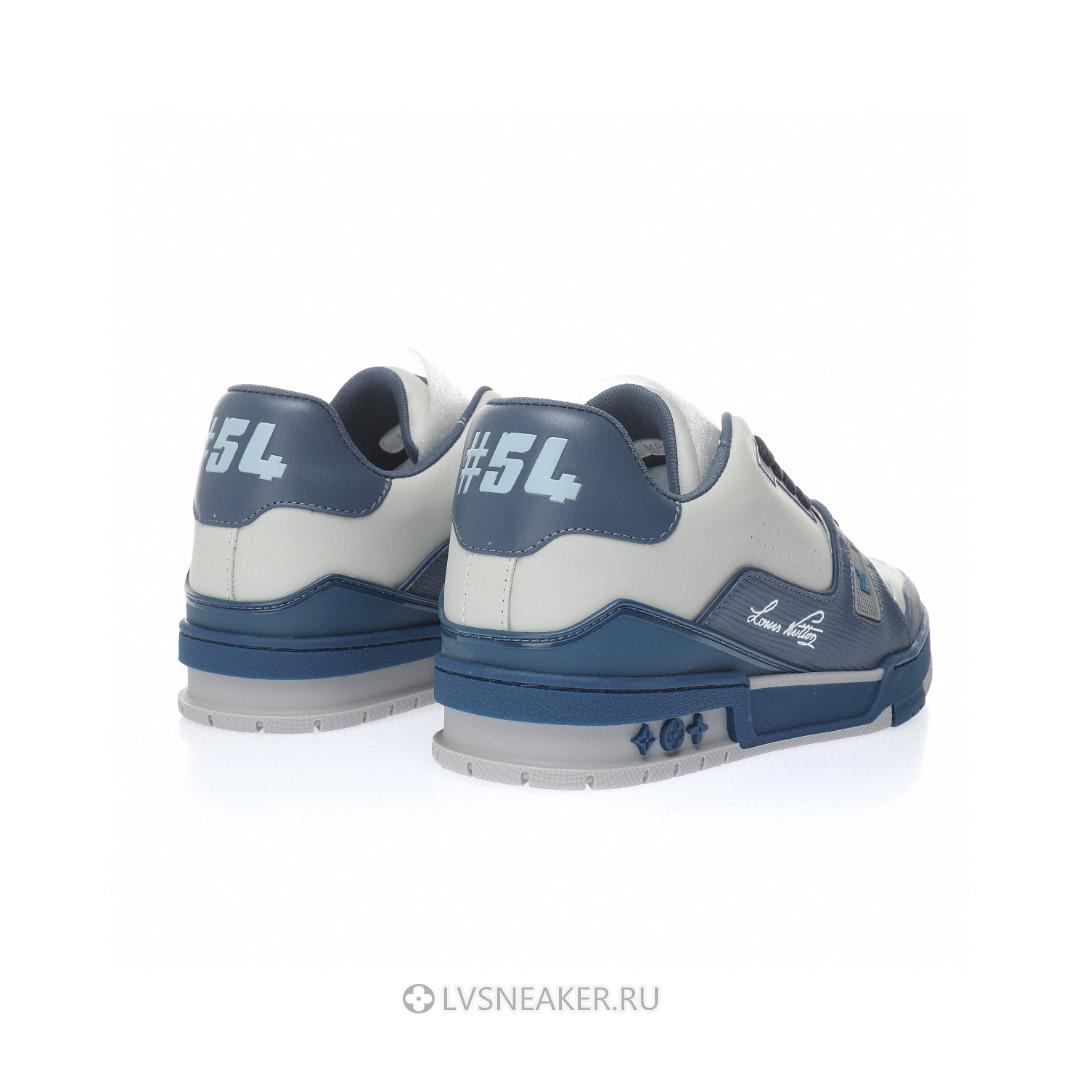 Louis Vuitton LV Trainer "Blue Grey" 1AA6UV Sneakers