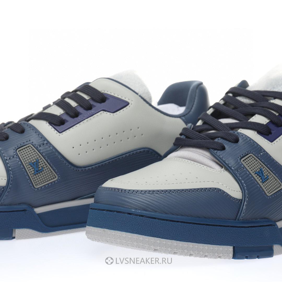 Louis Vuitton LV Trainer "Blue Grey" 1AA6UV Sneakers