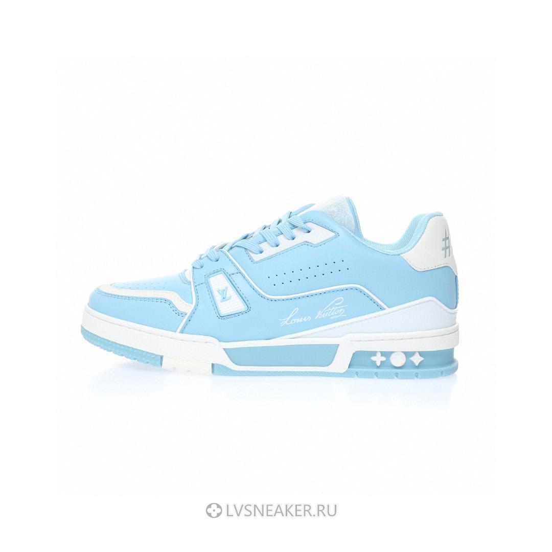 Louis Vuitton LV Trainer "Sky Blue" 1ABOFN-2 Sneakers