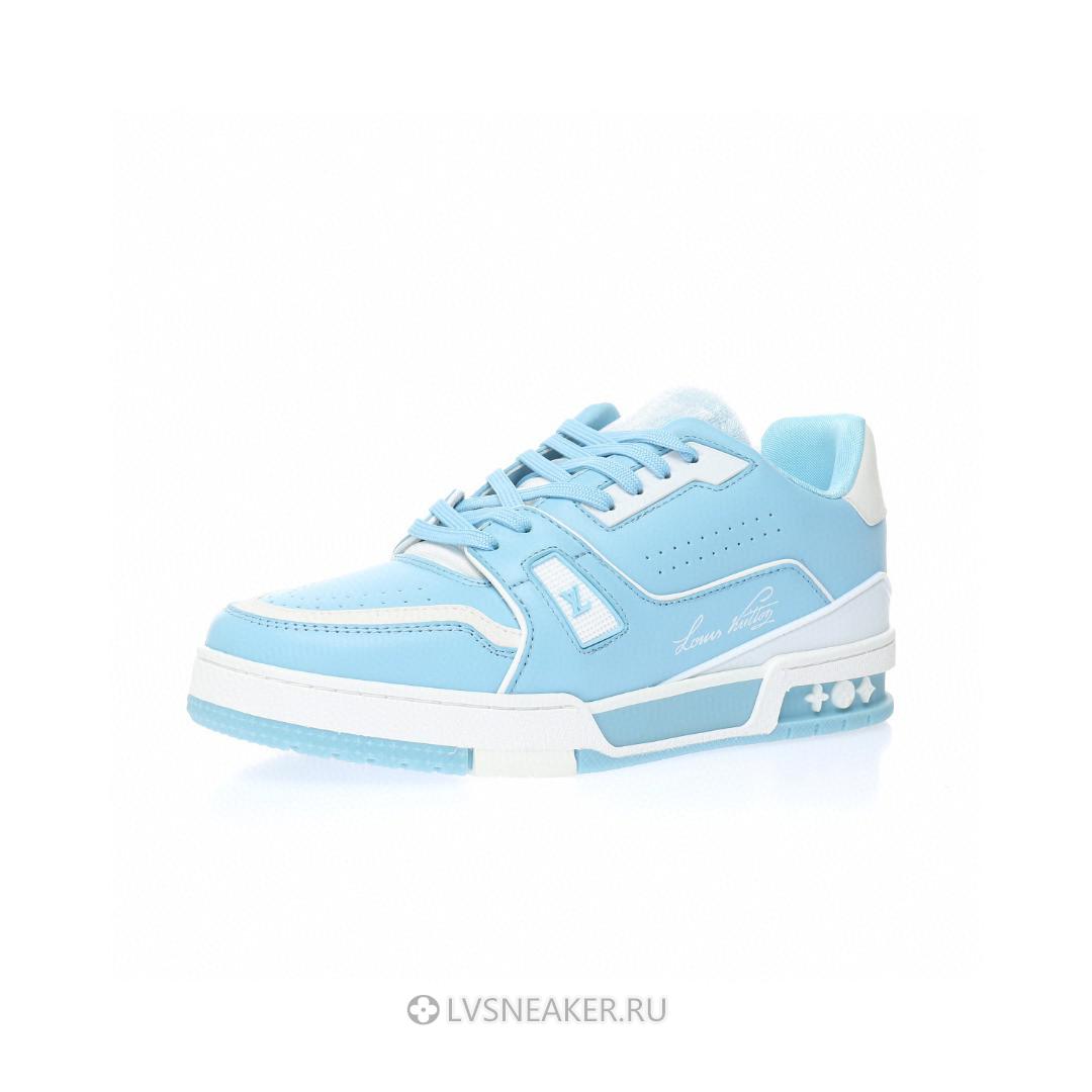 Louis Vuitton LV Trainer "Sky Blue" 1ABOFN-2 Sneakers