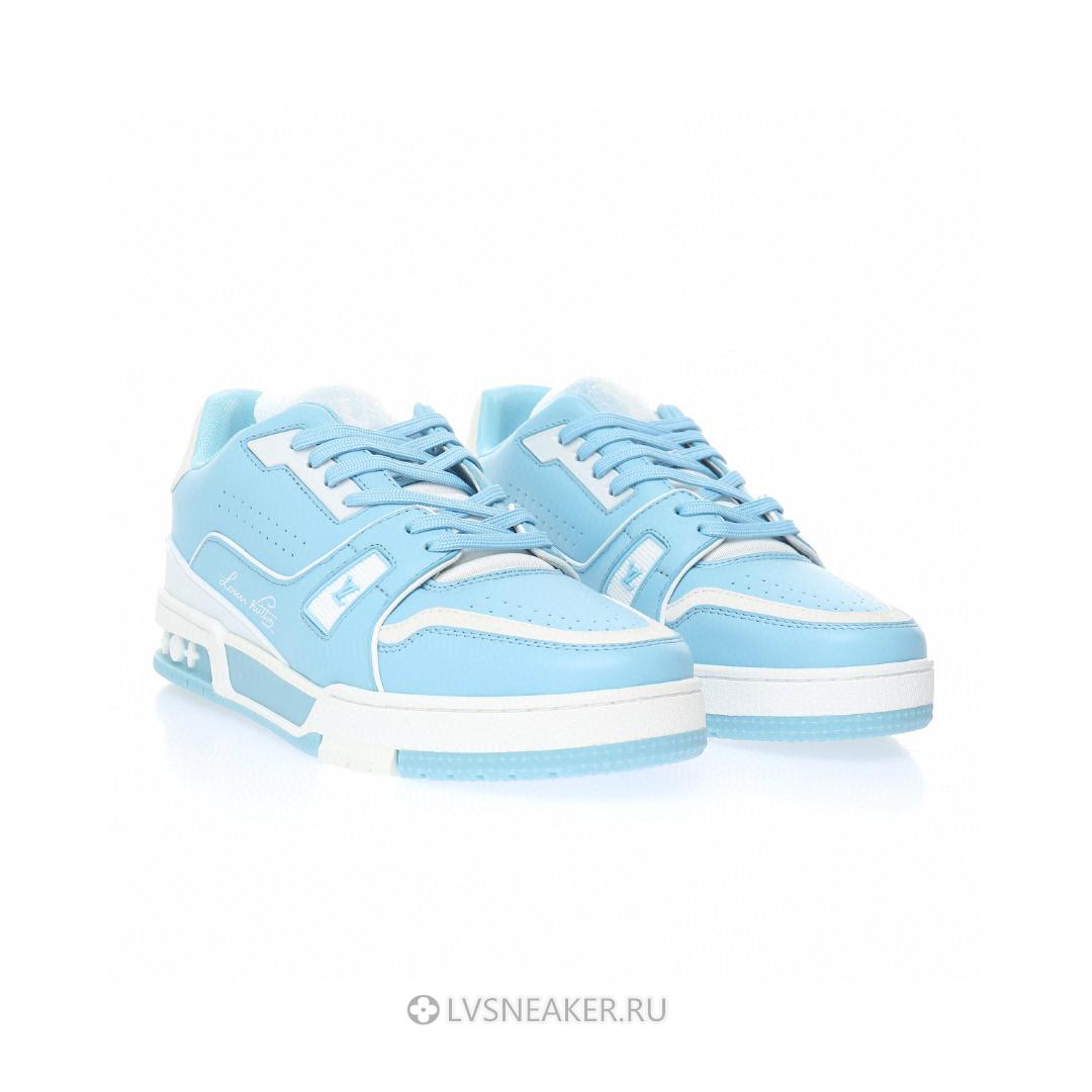 Louis Vuitton LV Trainer "Sky Blue" 1ABOFN-2 Sneakers