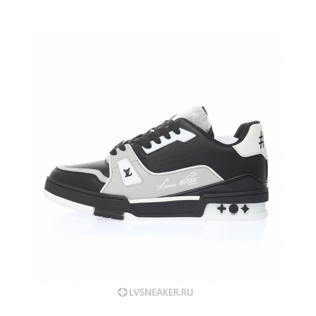 Louis Vuitton LV Trainer "Black Grey White" 1AAHS3 Sneakers