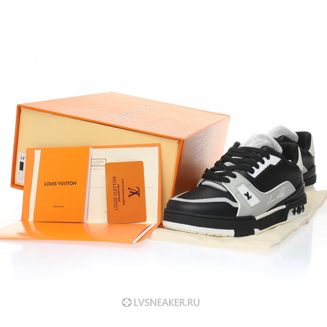 Louis Vuitton LV Trainer "Black Grey White" 1AAHS3 Sneakers