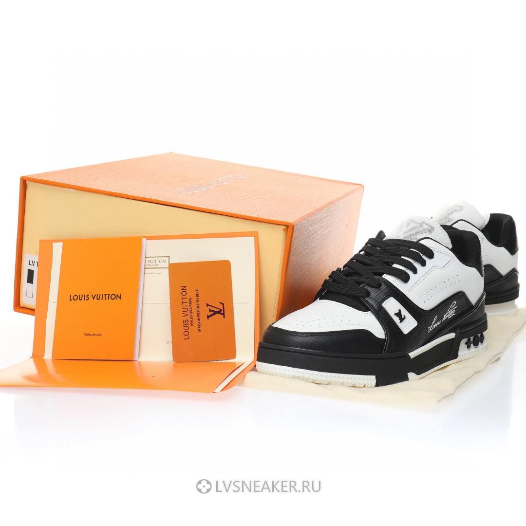 Louis Vuitton LV Trainer "Black White" 1AANED-2 Sneakers