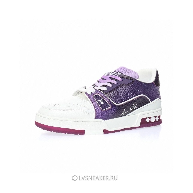 Louis Vuitton LV Trainer "White Purple Red" 1AANHP-2 Sneakers