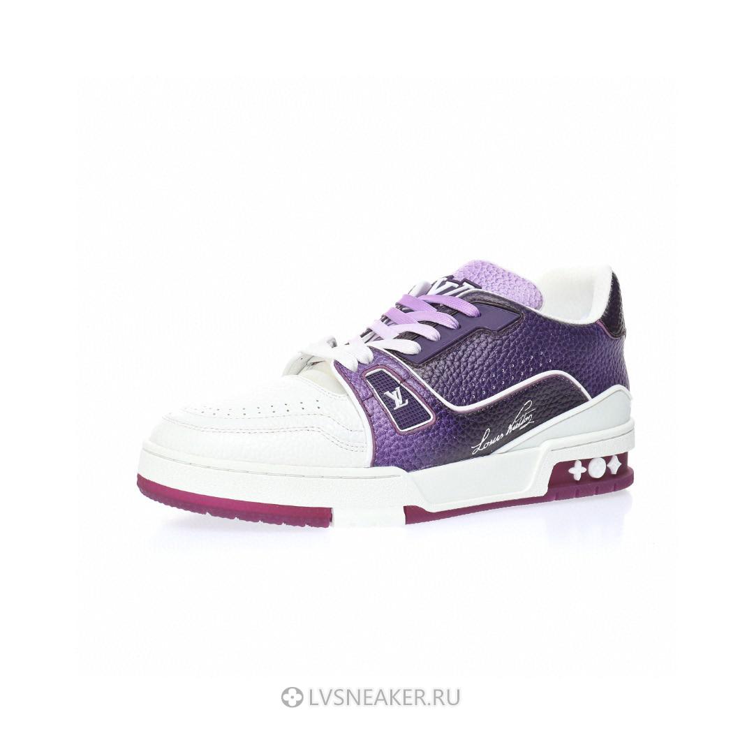 Louis Vuitton LV Trainer "White Purple Red" 1AANHP-2 Sneakers