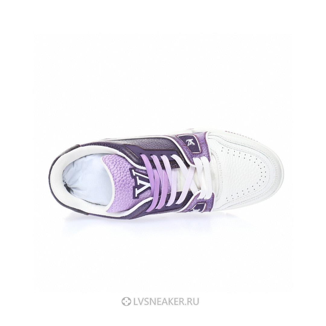 Louis Vuitton LV Trainer "White Purple Red" 1AANHP-2 Sneakers