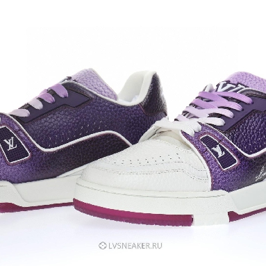 Louis Vuitton LV Trainer "White Purple Red" 1AANHP-2 Sneakers