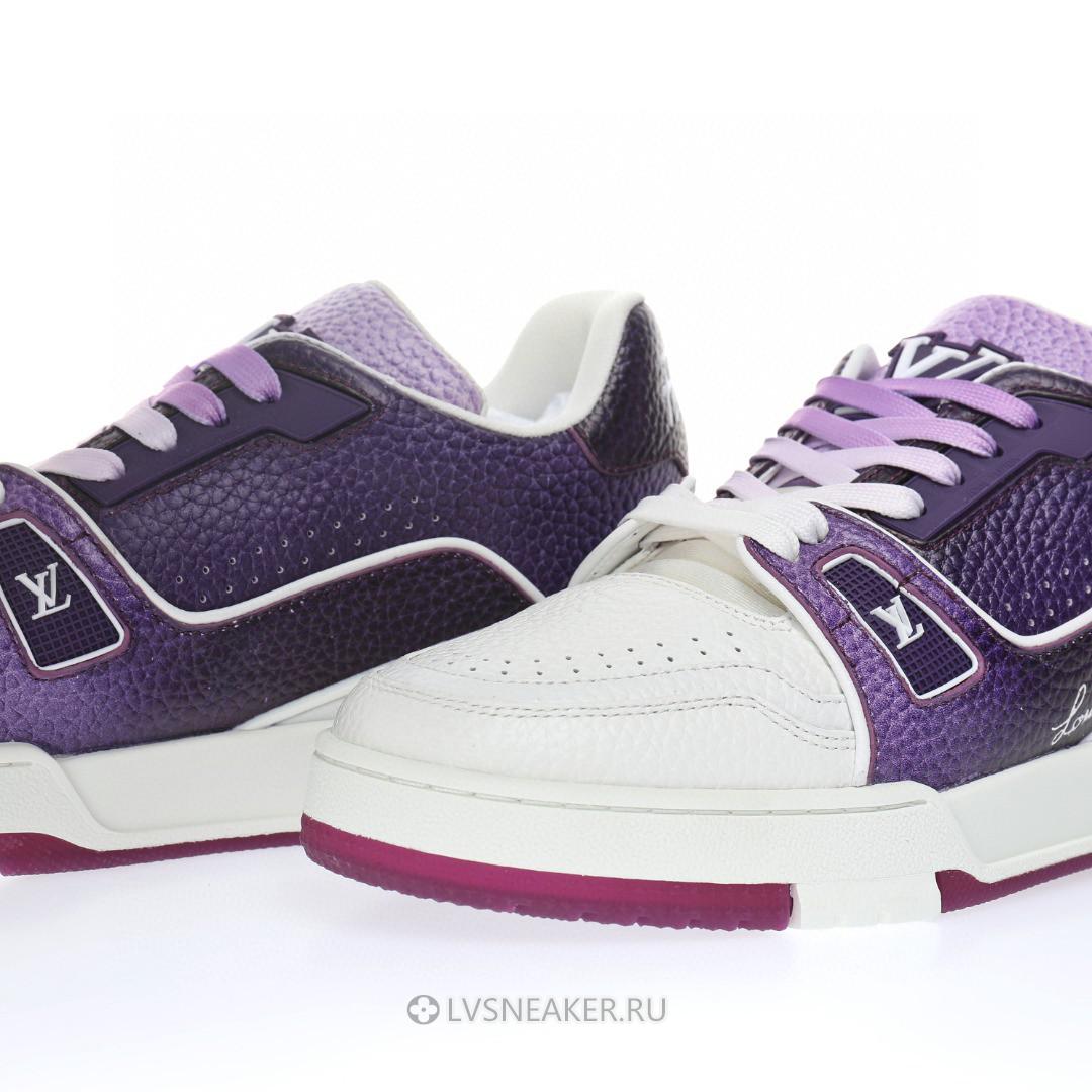 Louis Vuitton LV Trainer "White Purple Red" 1AANHP-2 Sneakers