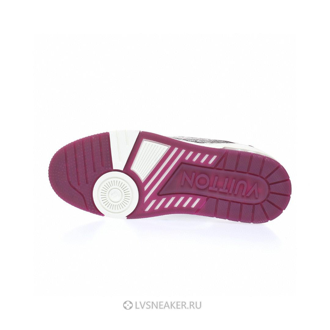 Louis Vuitton LV Trainer "White Purple Red" 1AANHP-2 Sneakers