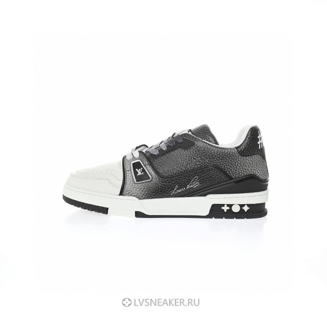 Louis Vuitton LV Trainer "White Grey Black" 1AA6UV-2 Sneakers
