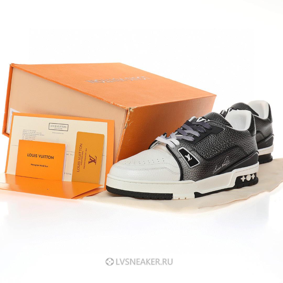 Louis Vuitton LV Trainer "White Grey Black" 1AA6UV-2 Sneakers