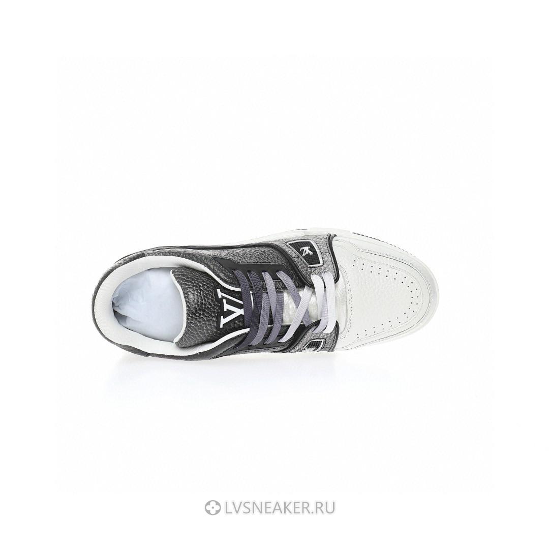 Louis Vuitton LV Trainer "White Grey Black" 1AA6UV-2 Sneakers