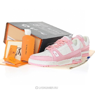 Louis Vuitton LV Trainer "White Light Pink Embossed" 1ABOEK Sneakers