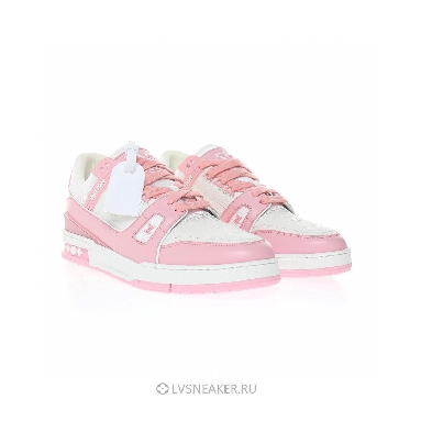 Louis Vuitton LV Trainer "White Light Pink Embossed" 1ABOEK Sneakers