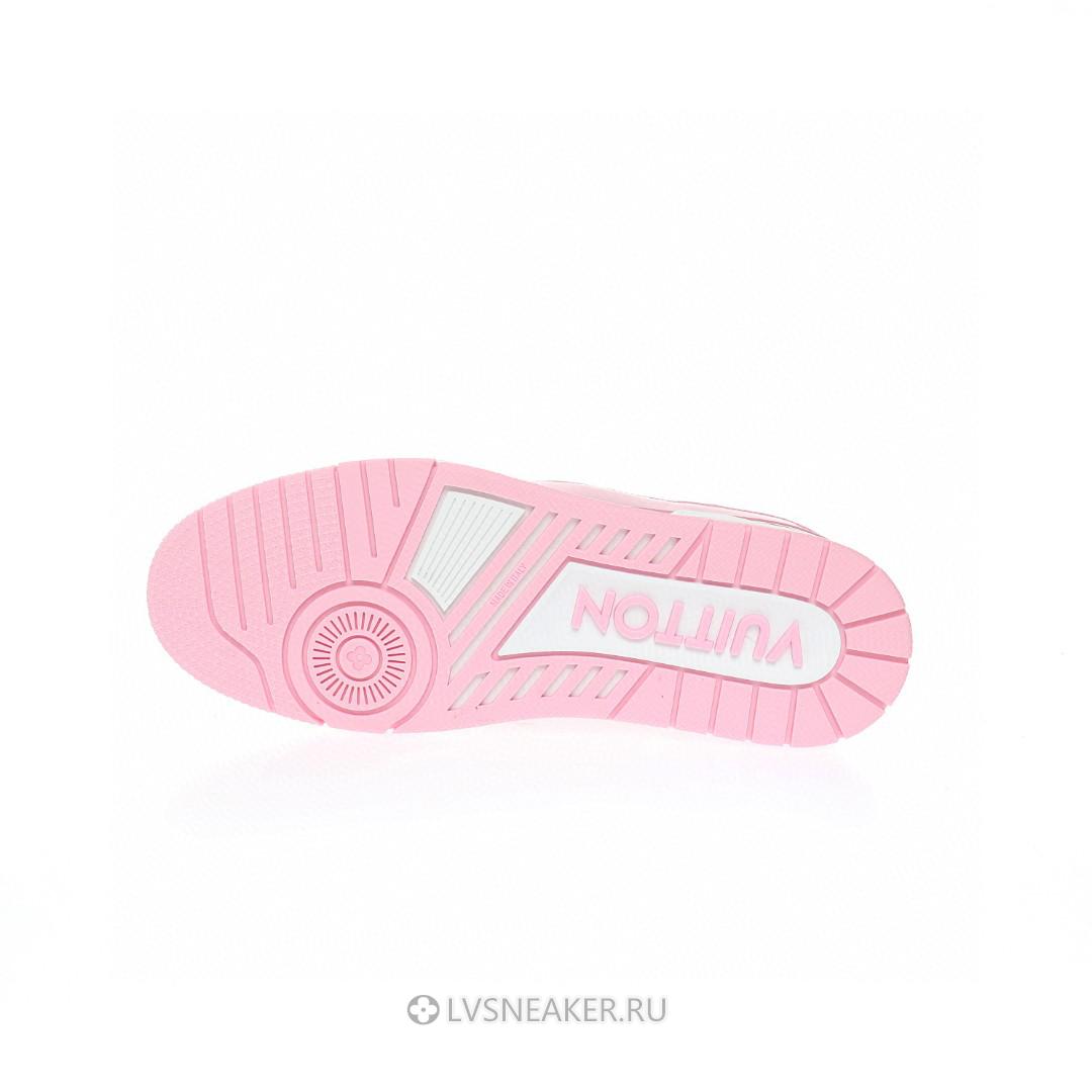 Louis Vuitton LV Trainer "White Light Pink Embossed" 1ABOEK Sneakers