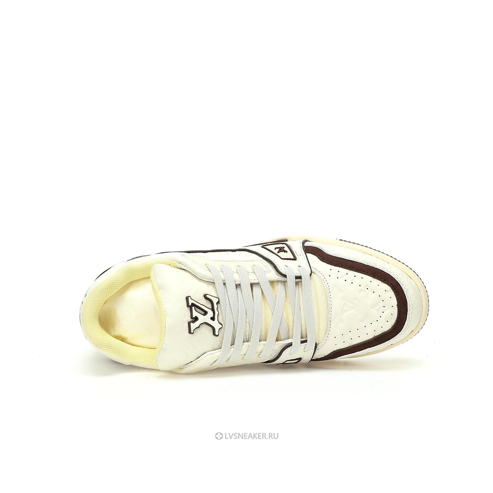 Louis Vuitton LV x by Tyler the Creator Trainer "White Mocha" 1ACR5I Sneakers