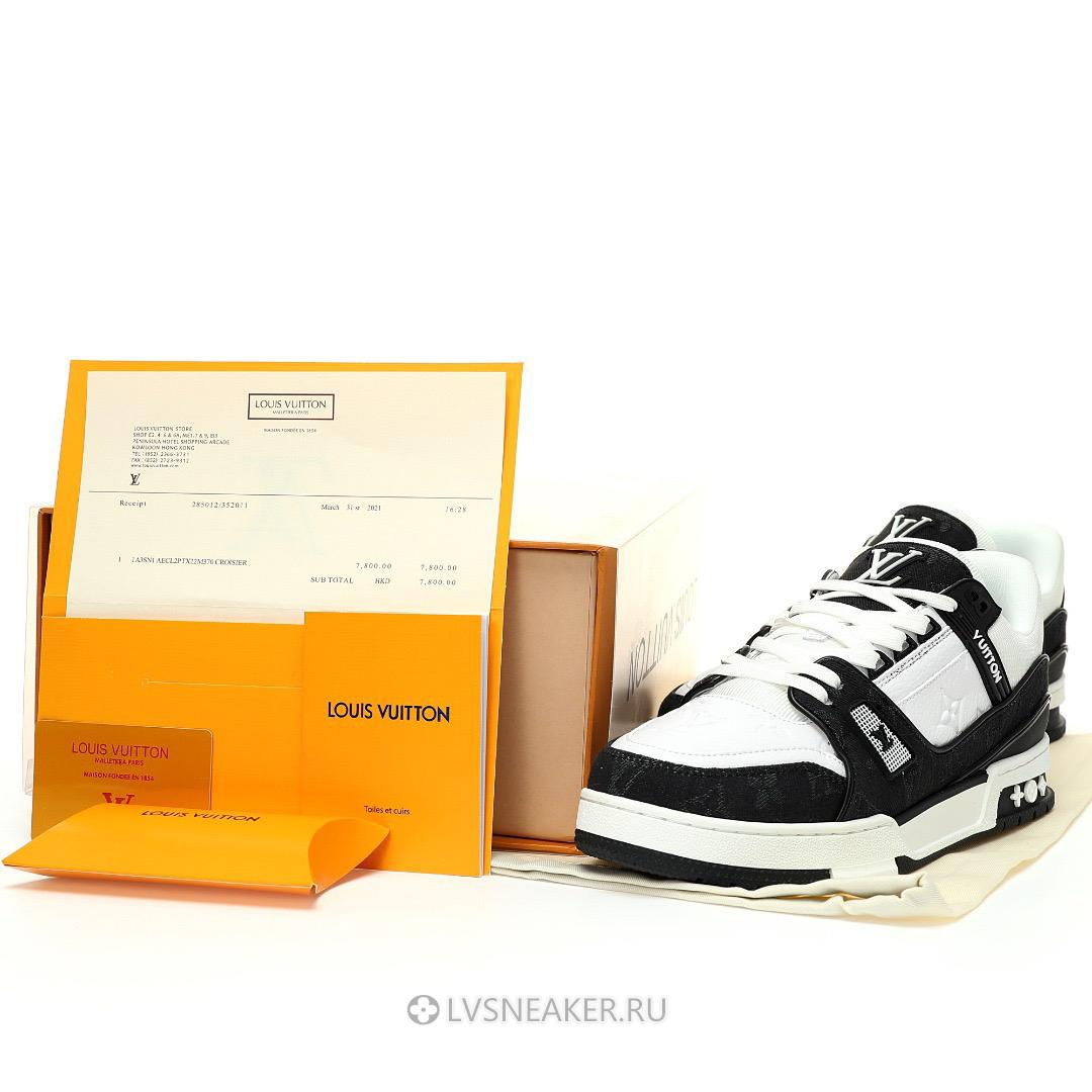 Louis Vuitton LV Trainer "Black Monogram Denim" 1AAV8K Sneakers