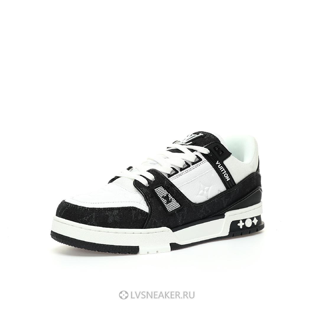 Louis Vuitton LV Trainer "Black Monogram Denim" 1AAV8K Sneakers