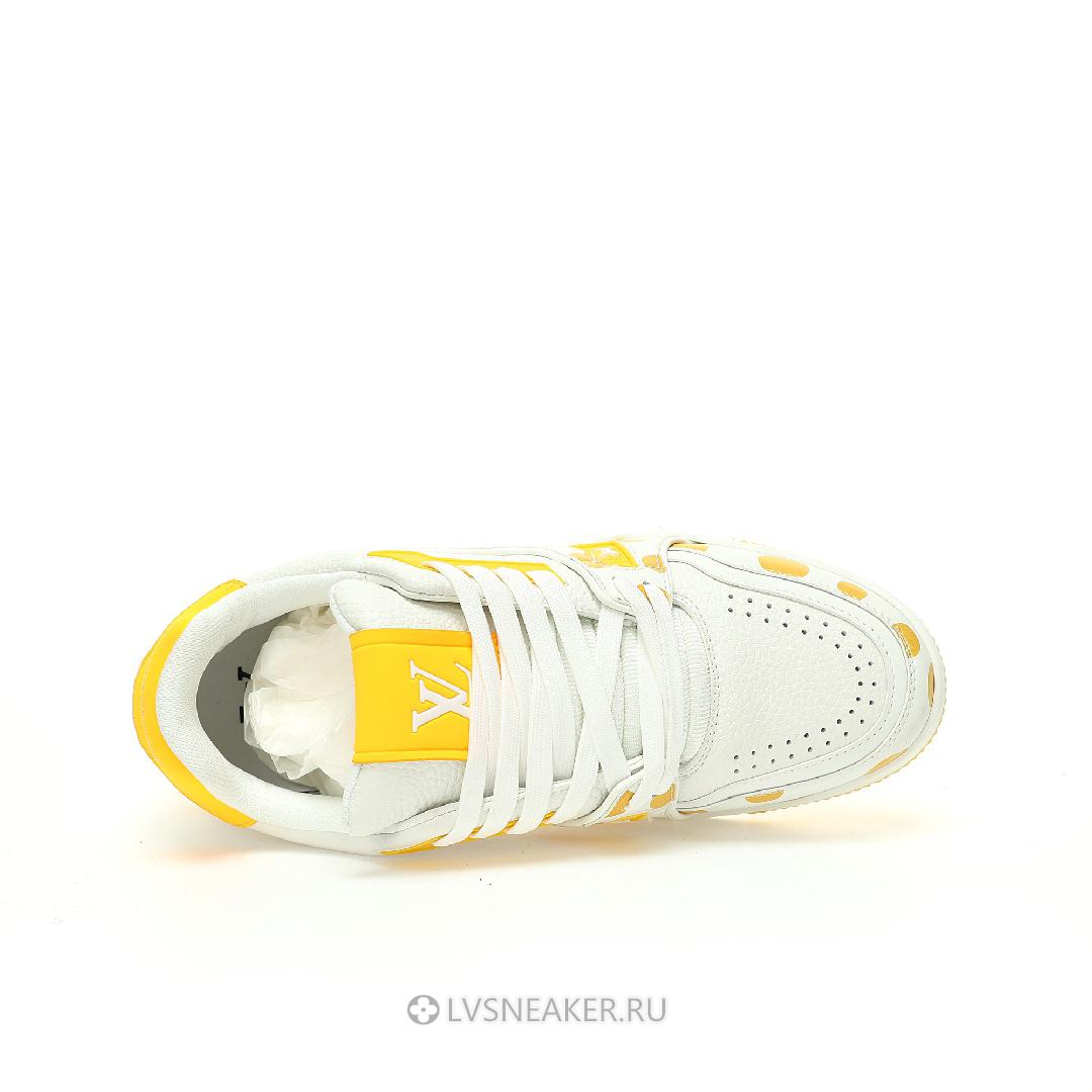 Louis Vuitton LV x Yayoi Kusama Trainer "White Yellow" 1ABD20 Sneakers