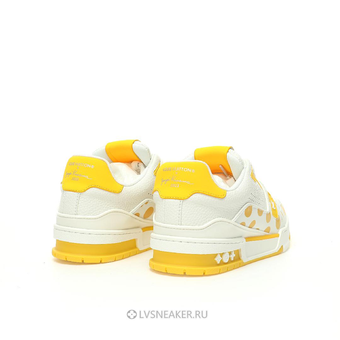 Louis Vuitton LV x Yayoi Kusama Trainer "White Yellow" 1ABD20 Sneakers