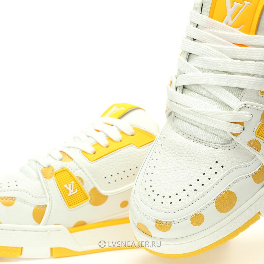 Louis Vuitton LV x Yayoi Kusama Trainer "White Yellow" 1ABD20 Sneakers