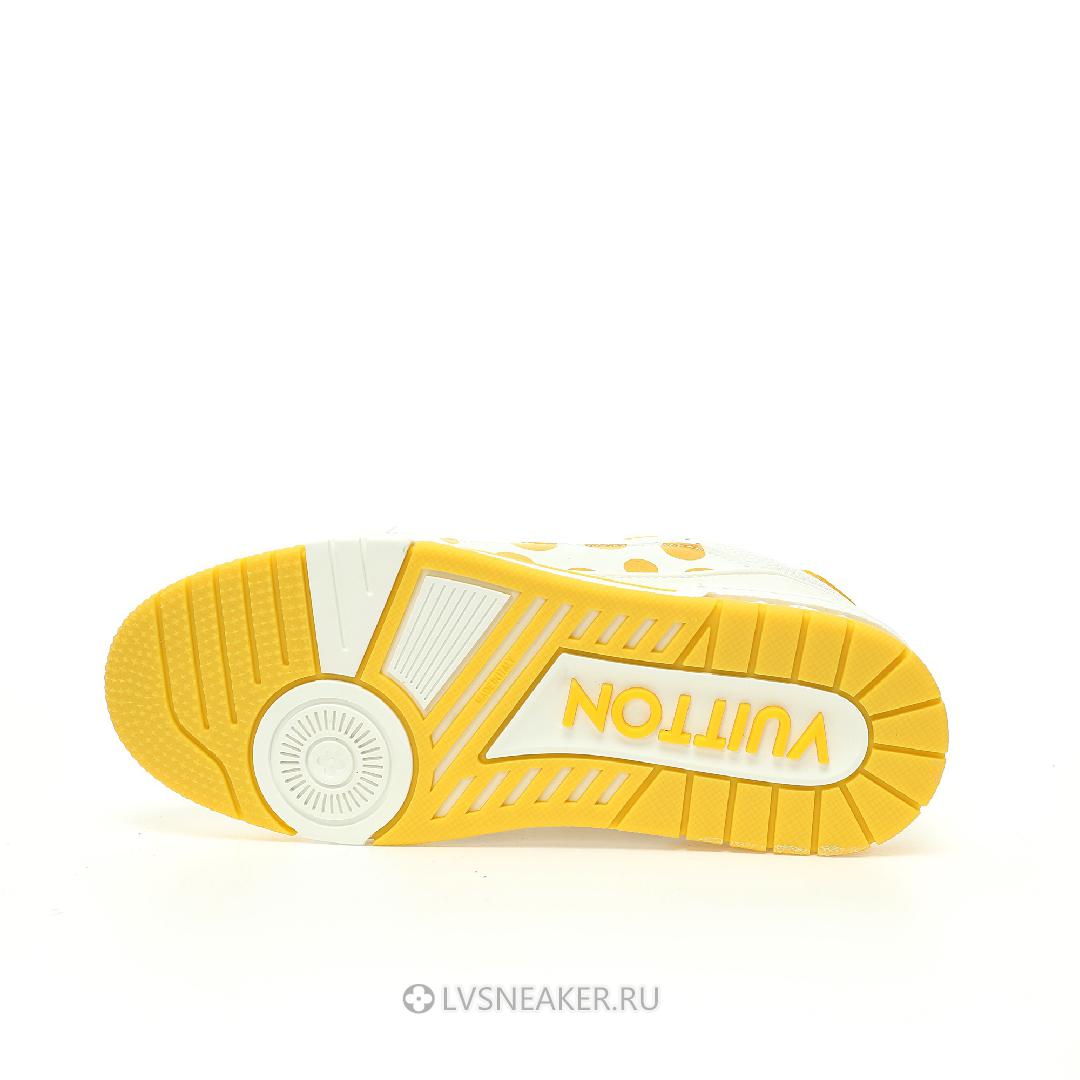 Louis Vuitton LV x Yayoi Kusama Trainer "White Yellow" 1ABD20 Sneakers