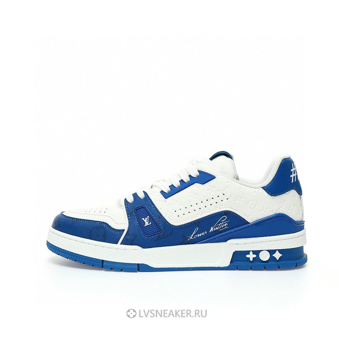 Louis Vuitton LV Trainer "#54 Signature Blue White" 1AANEZ Sneakers