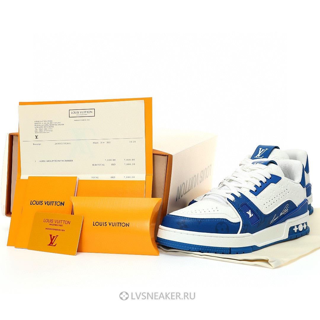 Louis Vuitton LV Trainer "#54 Signature Blue White" 1AANEZ Sneakers