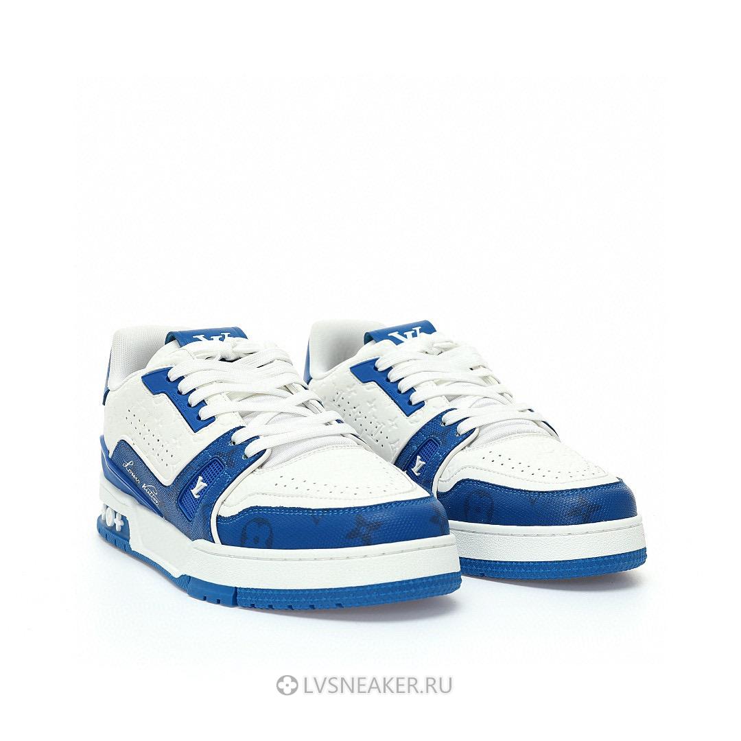 Louis Vuitton LV Trainer "#54 Signature Blue White" 1AANEZ Sneakers