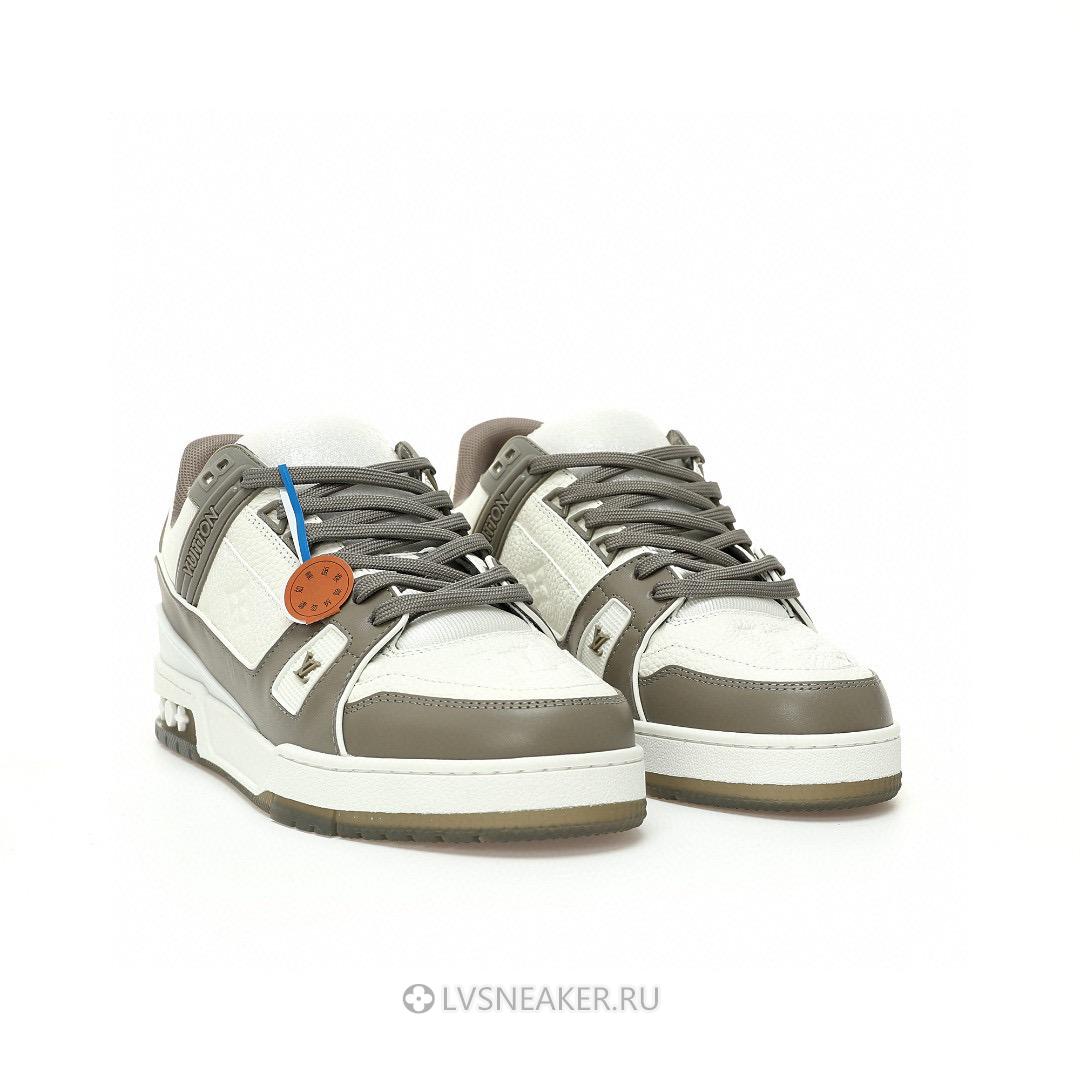 Louis Vuitton LV Trainer "Grey White" 1A8KBA-2 Sneakers