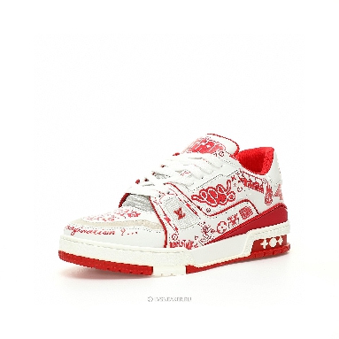 Louis Vuitton LV Trainer "Graffiti White Red" 1ACELF Sneakers