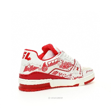 Louis Vuitton LV Trainer "Graffiti White Red" 1ACELF Sneakers