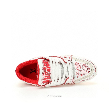 Louis Vuitton LV Trainer "Graffiti White Red" 1ACELF Sneakers