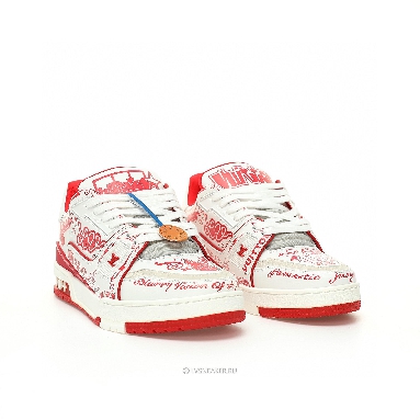 Louis Vuitton LV Trainer "Graffiti White Red" 1ACELF Sneakers
