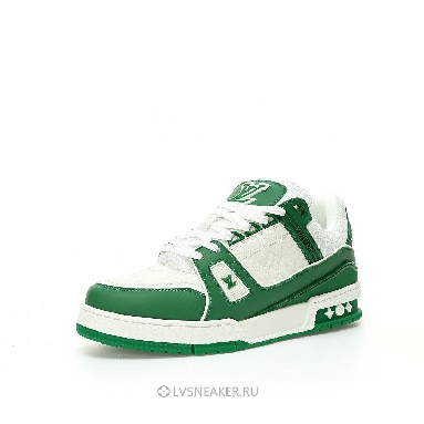 Louis Vuitton LV Trainer "Green White" 1A9VNQ Sneakers